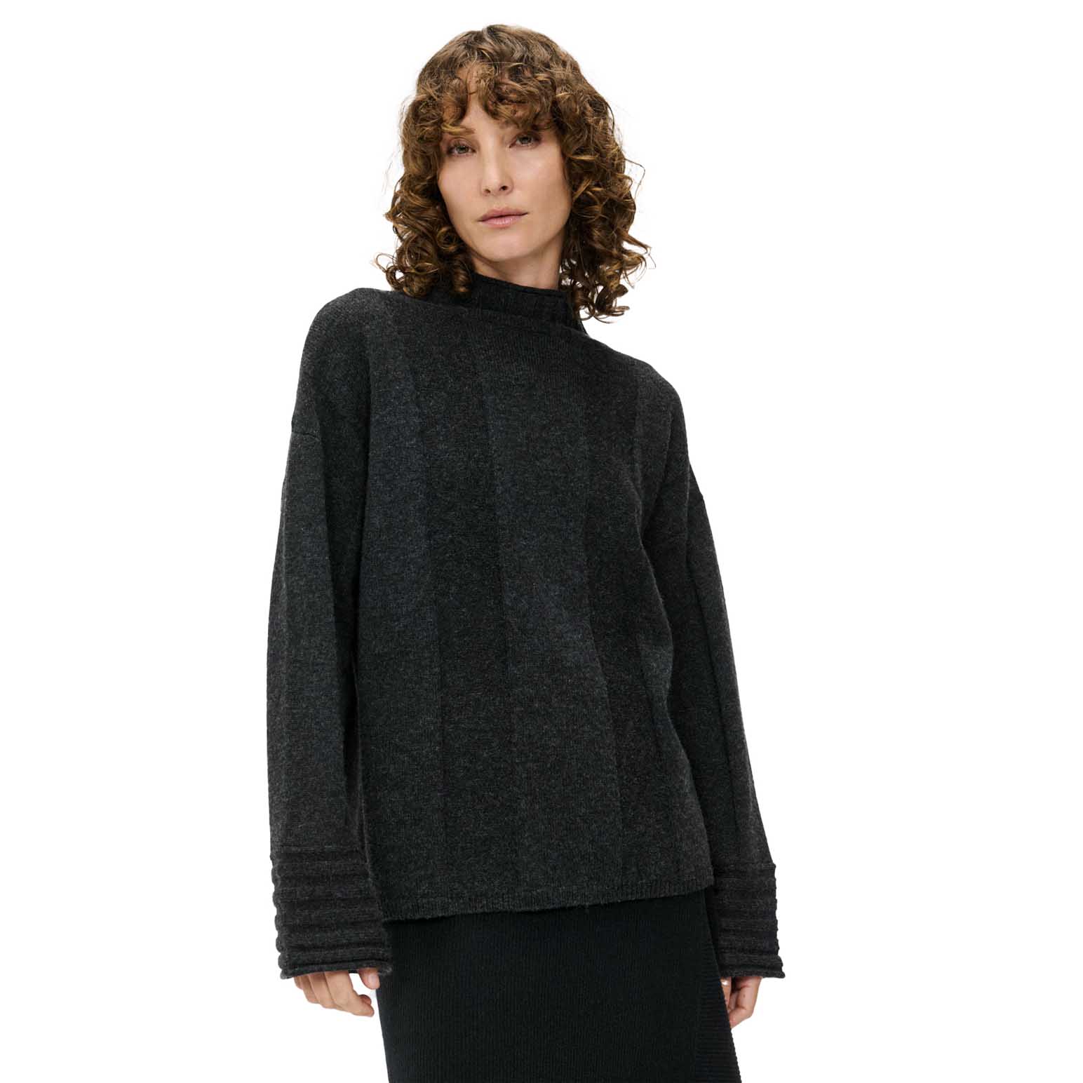 Veronika Maine Oversized Wide Rib Sweater